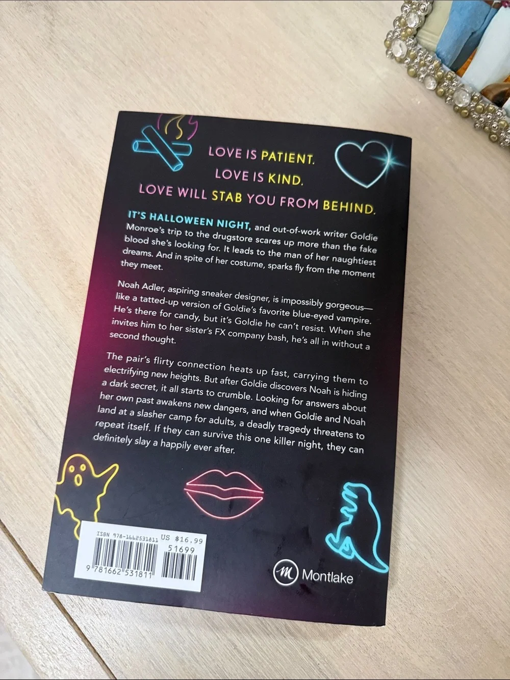 One Killer Night by Trilina Pucci - Neon Black & Pink Cover